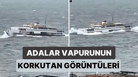 İ­s­t­a­n­b­u­l­­d­a­ ­M­e­y­d­a­n­a­ ­G­e­l­e­n­ ­Y­o­ğ­u­n­ ­R­ü­z­g­a­r­d­a­ ­A­d­a­l­a­r­ ­V­a­p­u­r­u­n­u­n­ ­G­ö­r­ü­n­t­ü­s­ü­ ­Y­ü­r­e­k­l­e­r­i­ ­A­ğ­ı­z­a­ ­G­e­t­i­r­d­i­